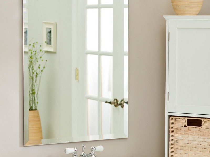 Beveled Bathroom Mirror