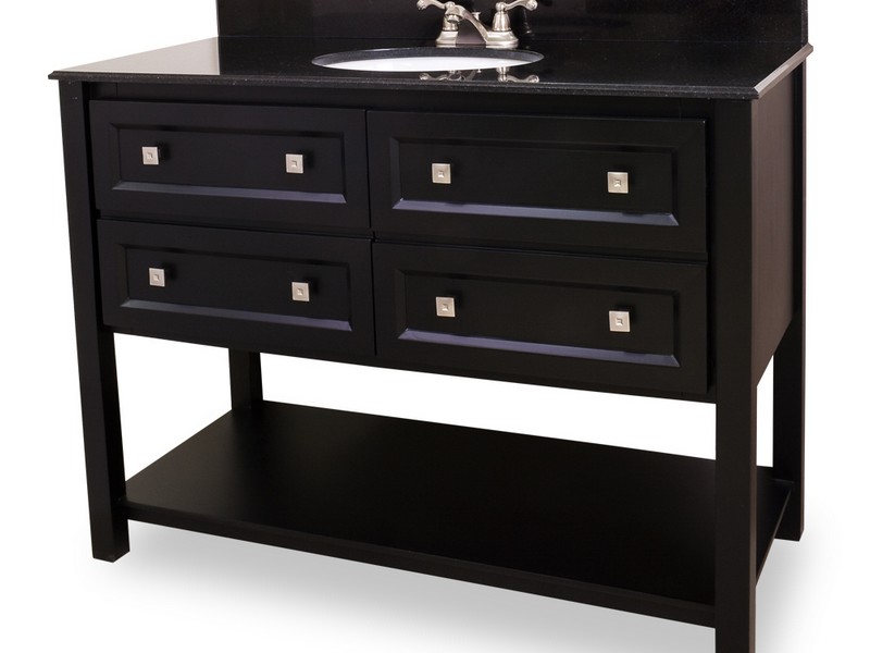 Black 48 Bathroom Vanity