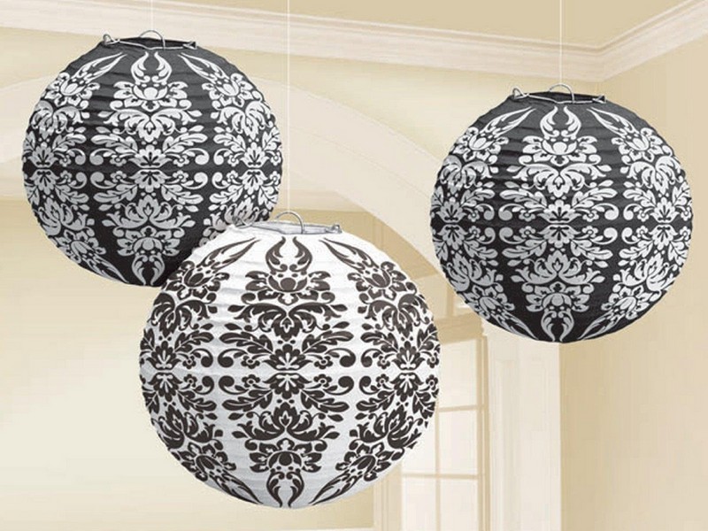 Black And White Paper Lanterns