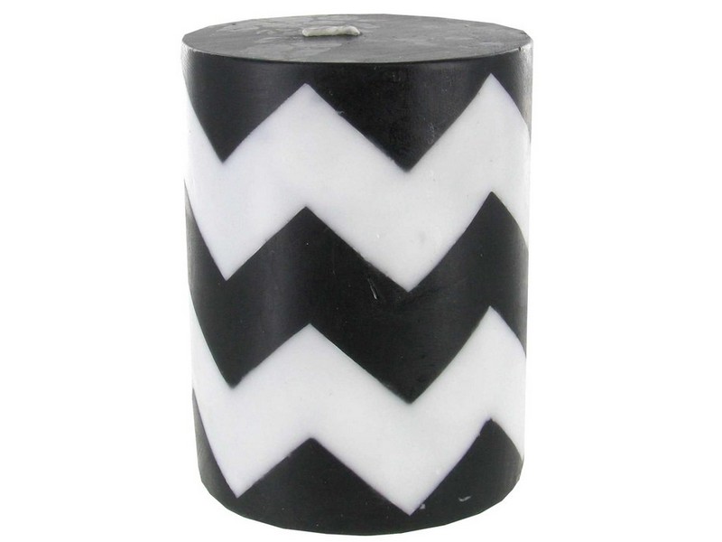 Black And White Pillar Candles