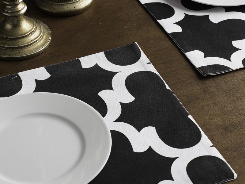 Black And White Placemats