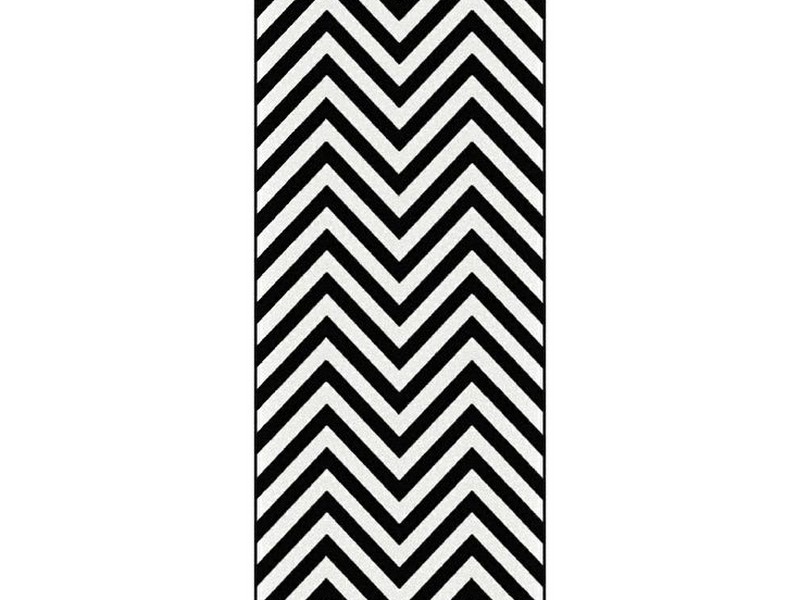 Black And White Runner Rug