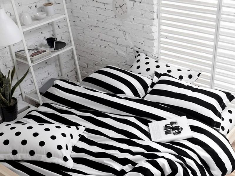 Black And White Striped Duvet Cover Nz