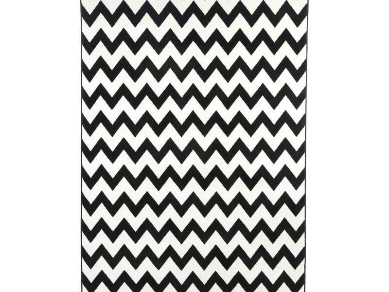 Black And White Striped Rug 8x10