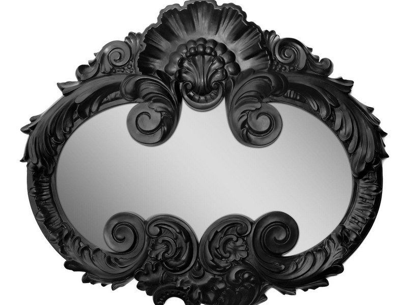 Black Baroque Mirror