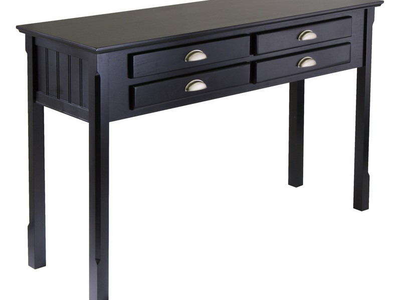 Black Console Table With Drawers