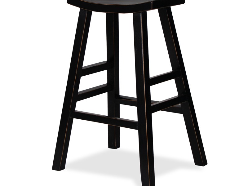 Black Distressed Bar Stools