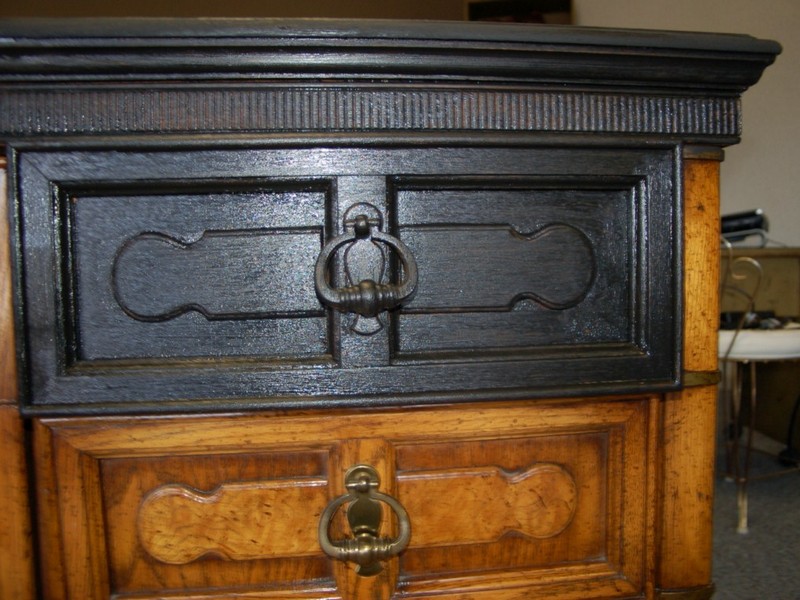 Black Distressed Dresser Diy