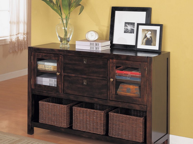 Black Entryway Table With Storage