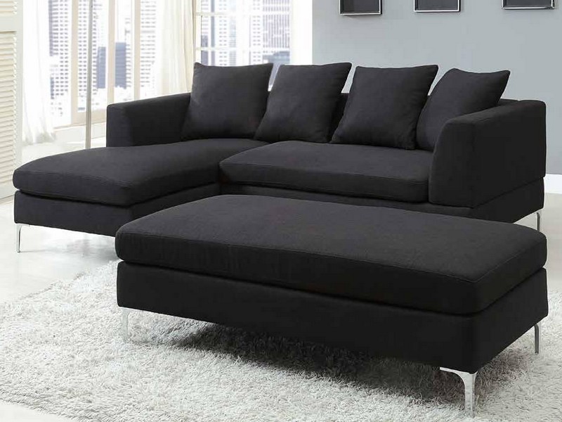 Black Fabric Sectional