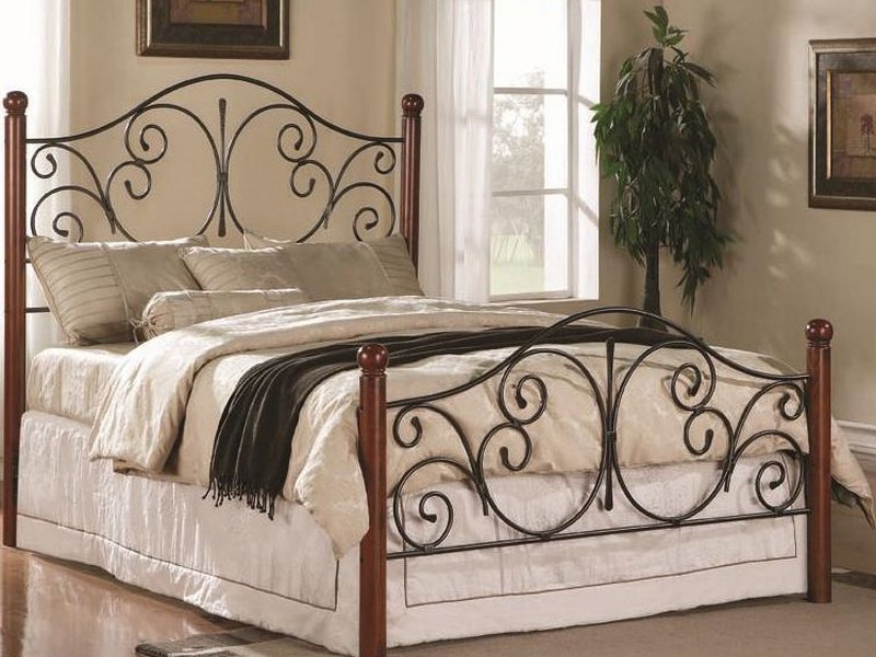 Black Iron Headboard Queen