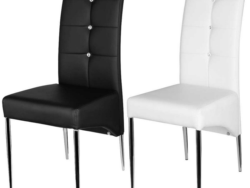 Black Leather Dining Room Chairs