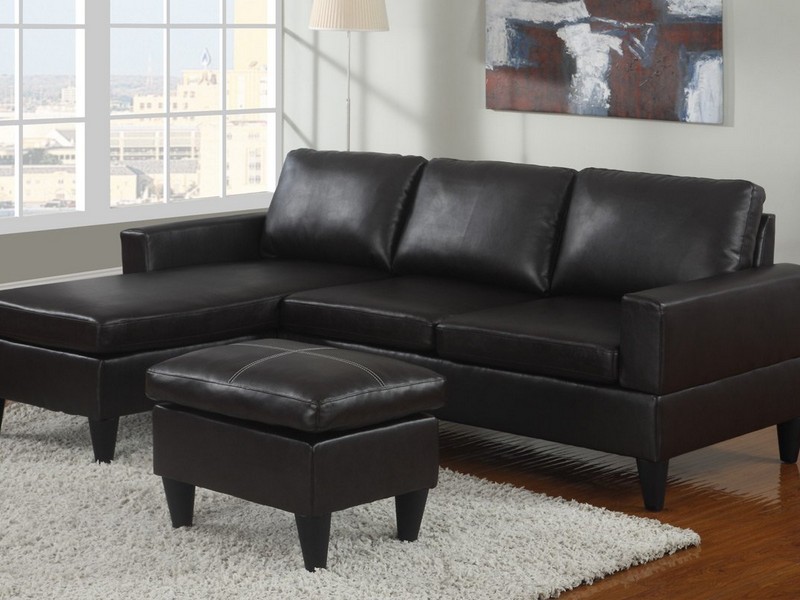 Black Leather Sectional Couches