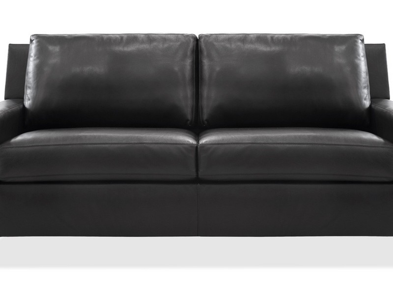 Black Leather Sleeper Sofa Queen