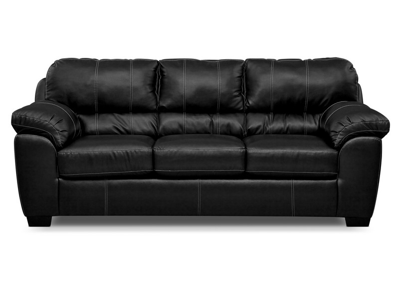 Black Leather Sleeper Sofa