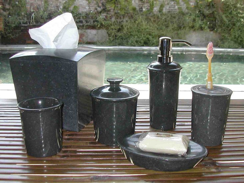 Black Marble Bathroom Accessories