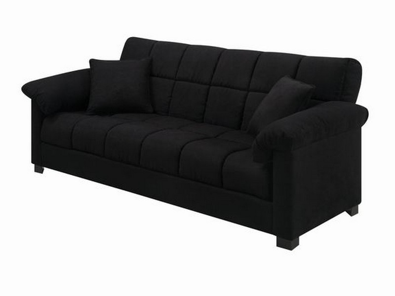 Black Microfiber Couch