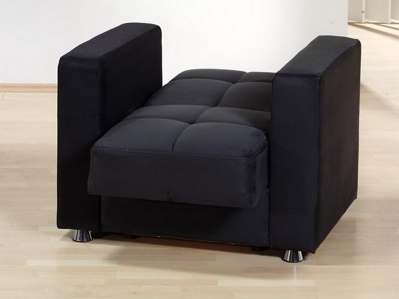 Black Microfiber Sectional 