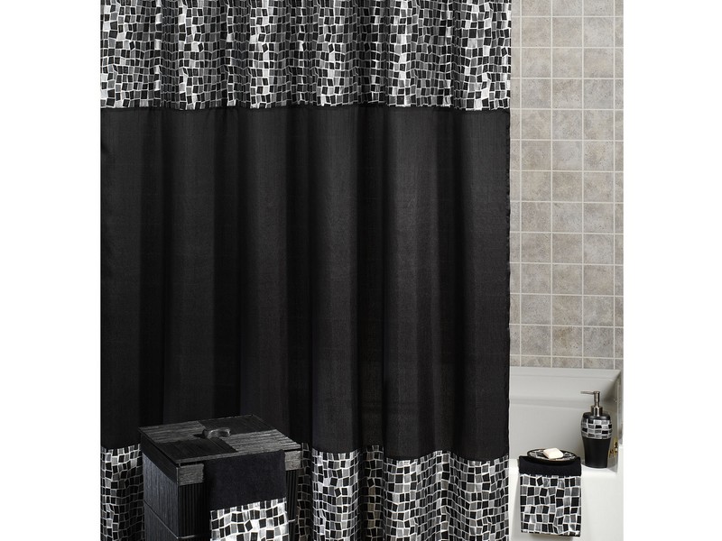 Black Mosaic Bathroom Accessories