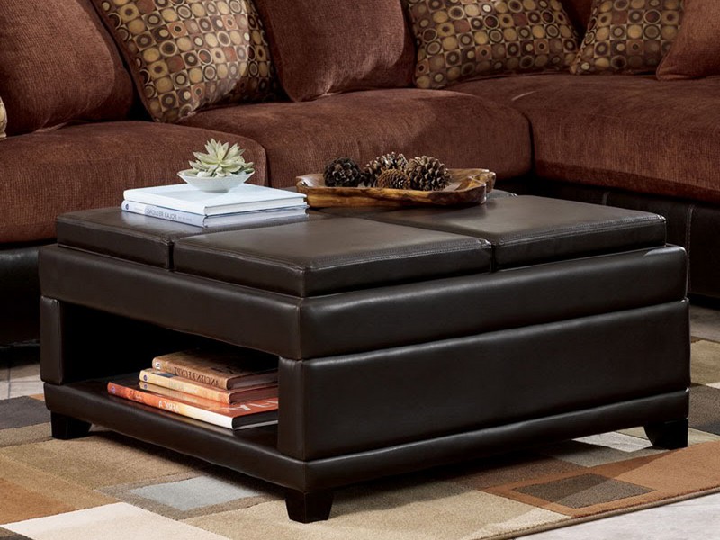 Black Ottoman Coffee Table With Storage