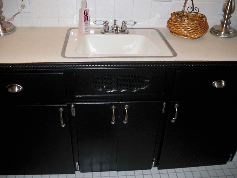 Black Painted Bathroom Vanity