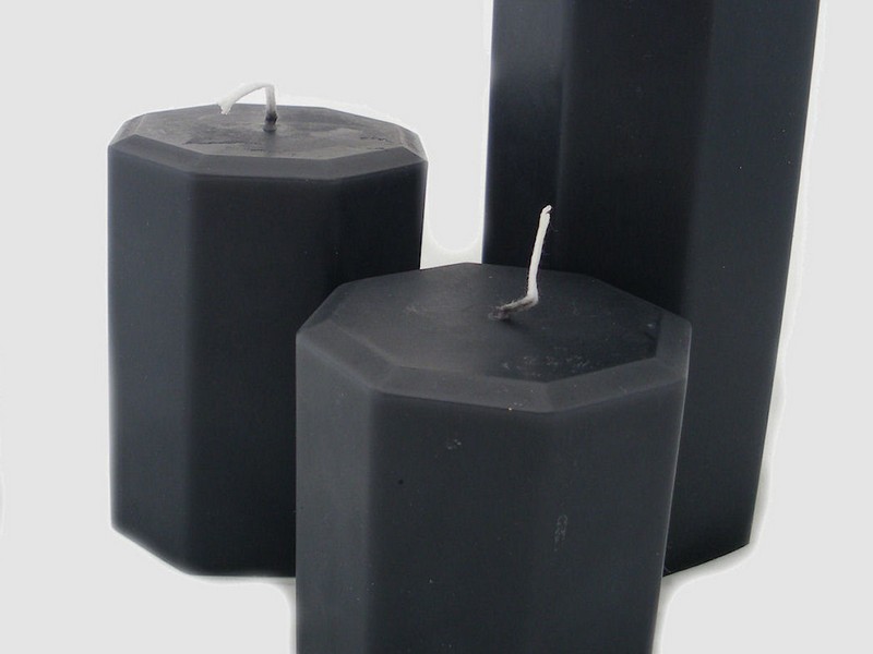 Black Pillar Candles Uk