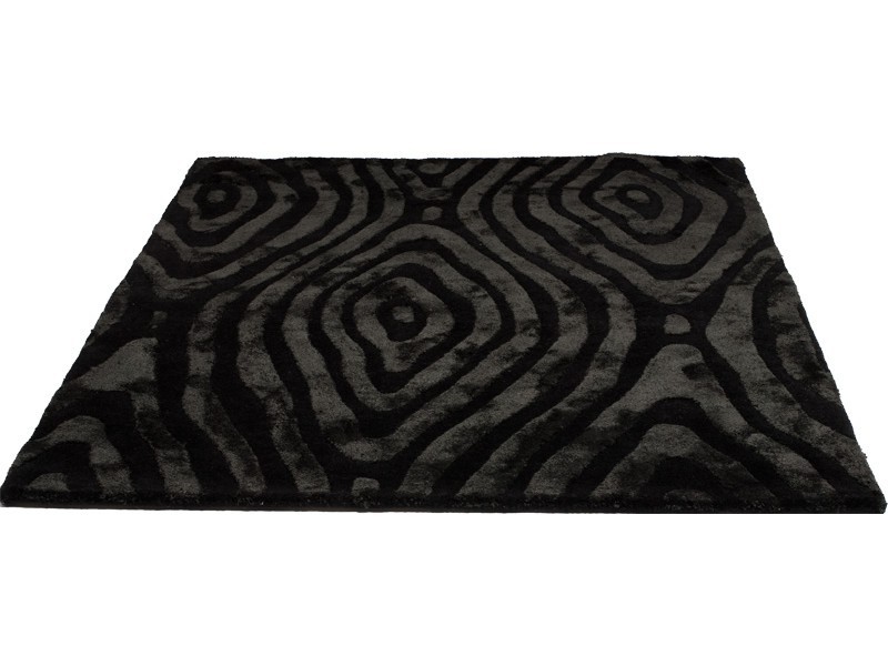 Black Shaggy Rug