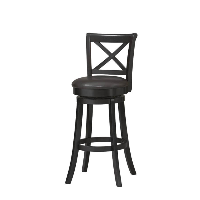 Black Swivel Bar Stools With Back