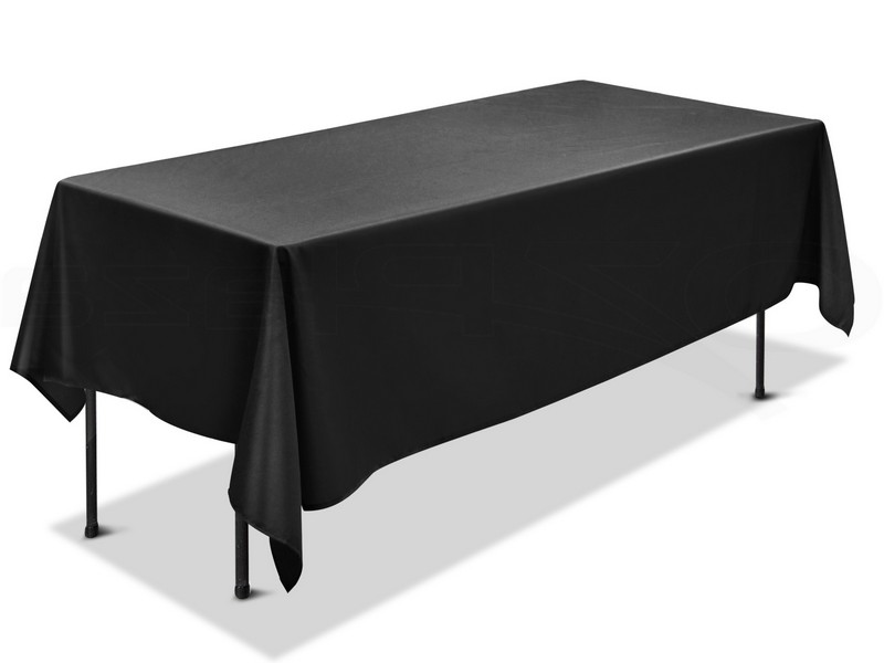 Black Trestle Table Cloths