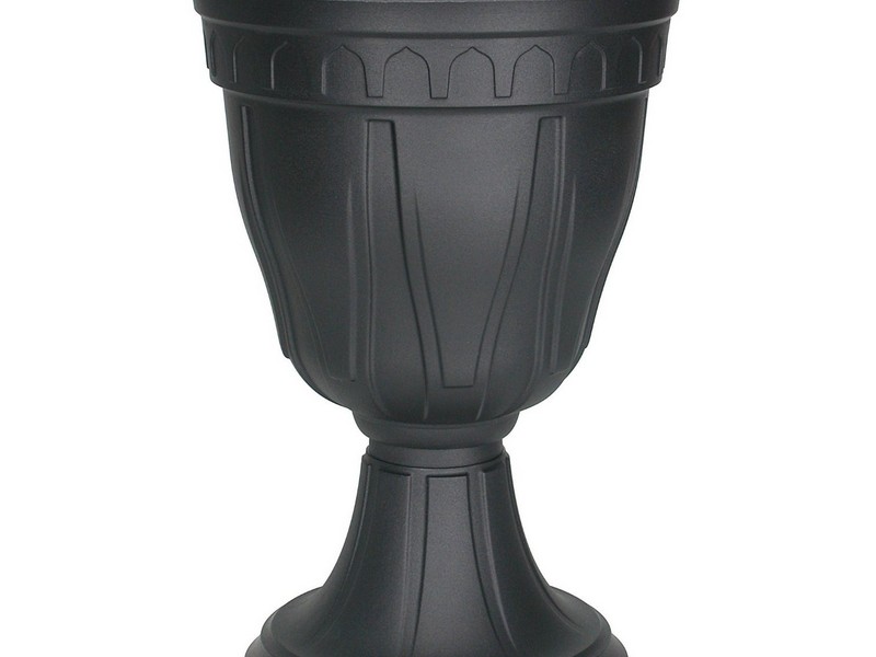 Black Urn Planters Fiberglass