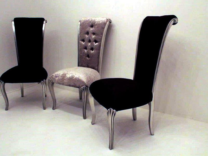 Black Velvet Dining Room Chairs