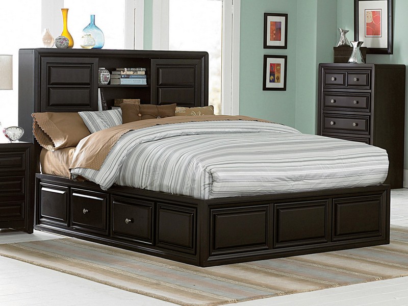 Black Wood Headboards For Queen Beds