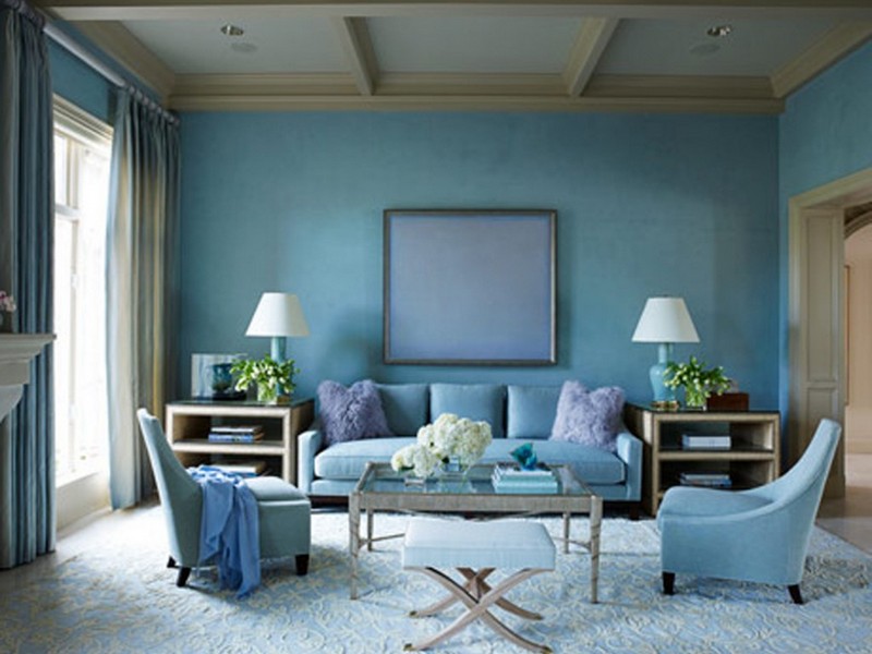 Blue Accent Chairs For Living Room