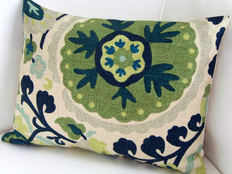 Blue And Green Throw Pillows