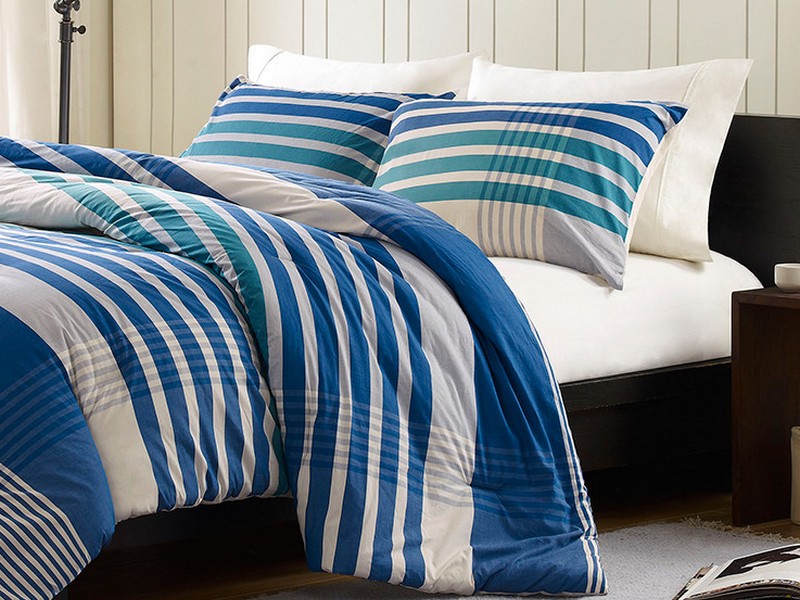 Blue And White Striped Bedding Target