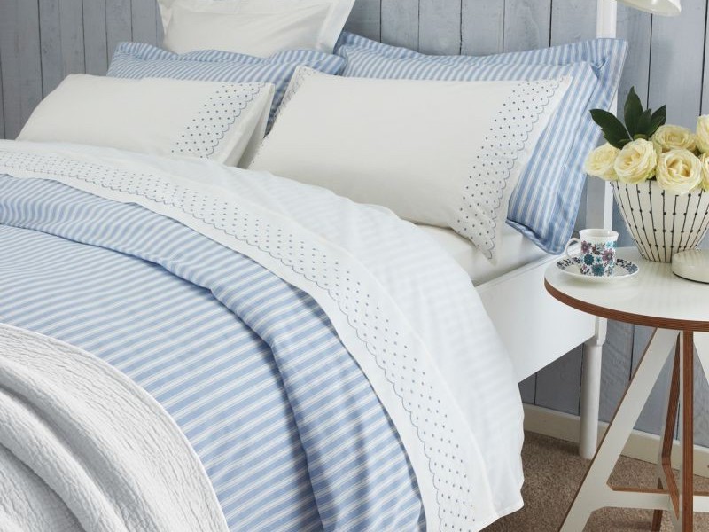 Blue And White Striped Duvet Cover