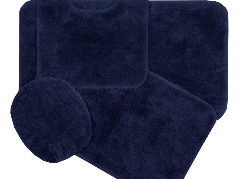 Blue Bathroom Rug Sets