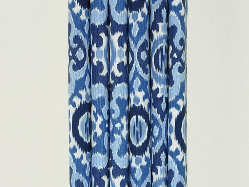 Blue Ikat Curtains