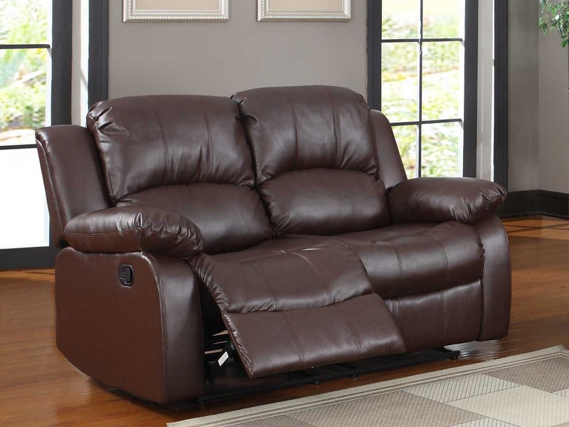 Bonded Leather Recliner Sofa