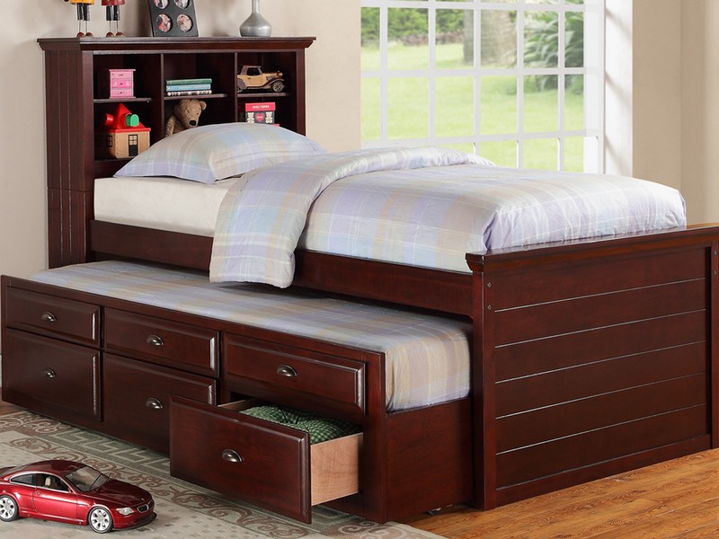 Bookcase Headboard Full Size Bed With Storage