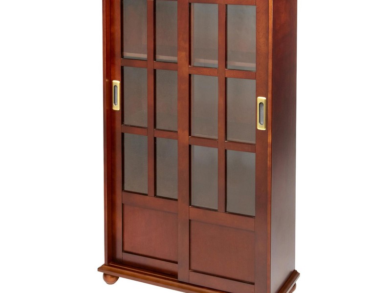 Bookcase With Sliding Doors