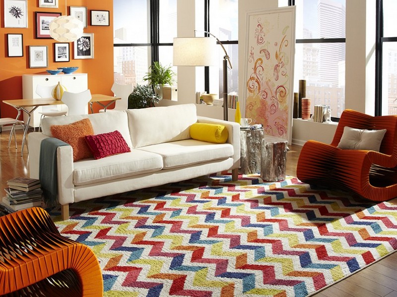 Bright Multi Colored Area Rugs