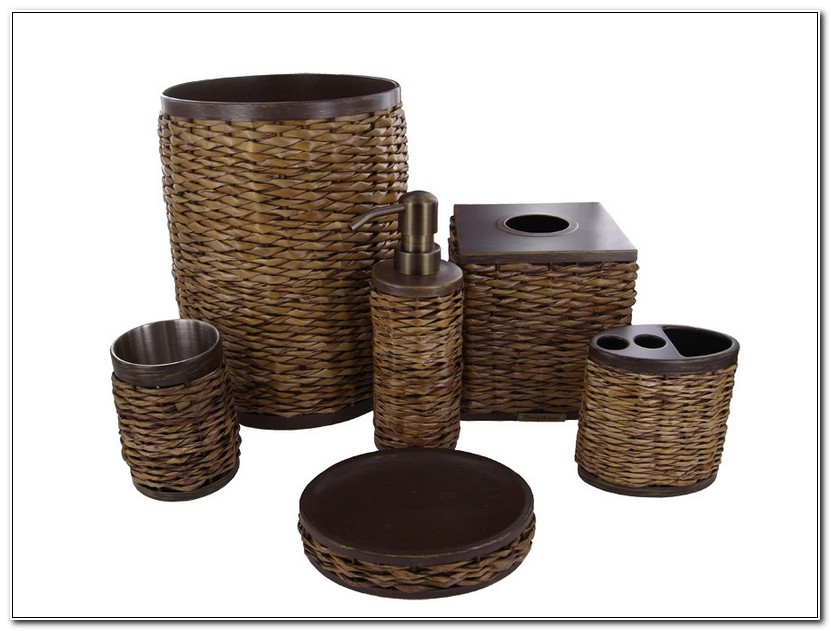 Brown Bathroom Accessory Sets