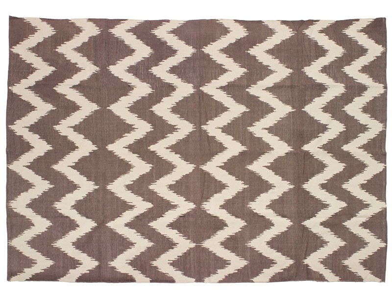 Brown Chevron Rug