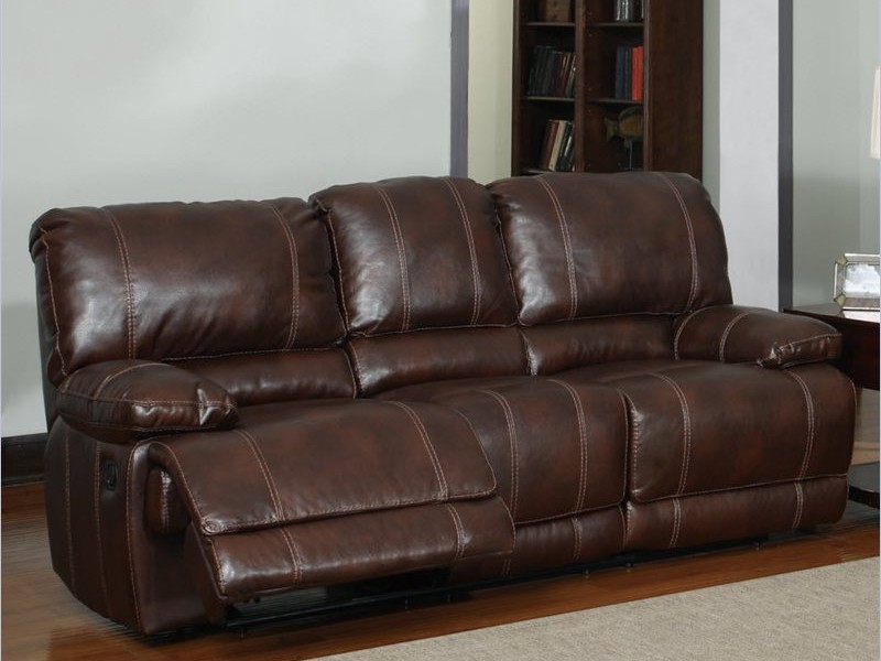 Brown Leather Recliner Couch