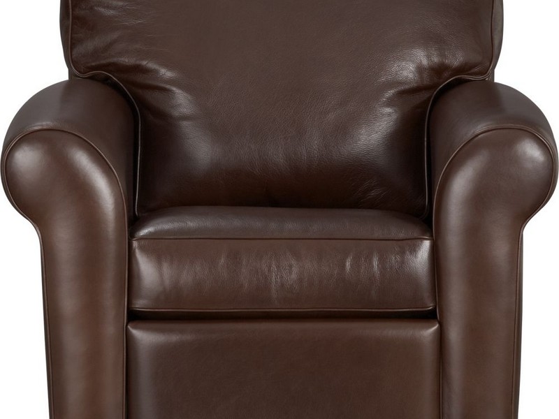 Brown Leather Swivel Office Chair