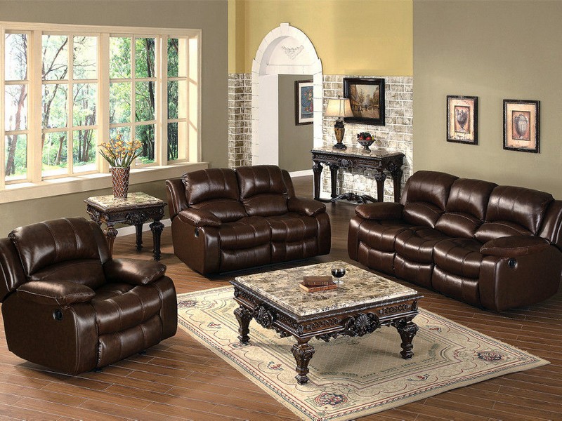 Brown Reclining Sofa And Loveseat