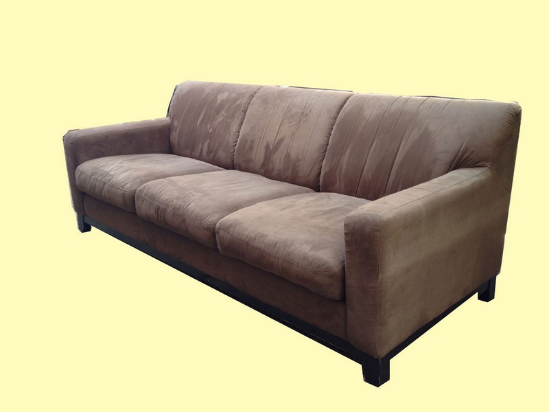 Brown Suede Couch