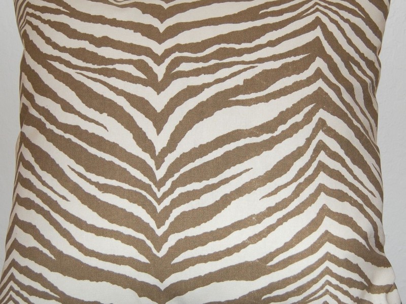 Brown Zebra Print Pillows