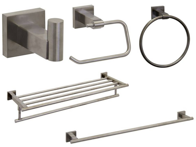 Brushed Nickel Bathroom Accessories Sets